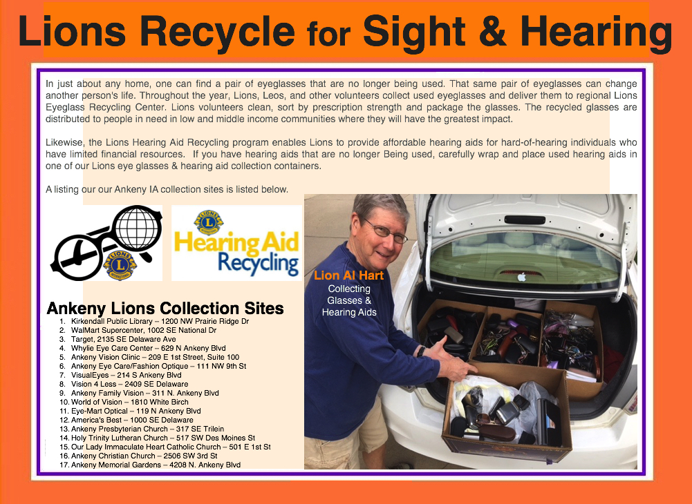 Eye Glasses & Hearing Aids Recycling
