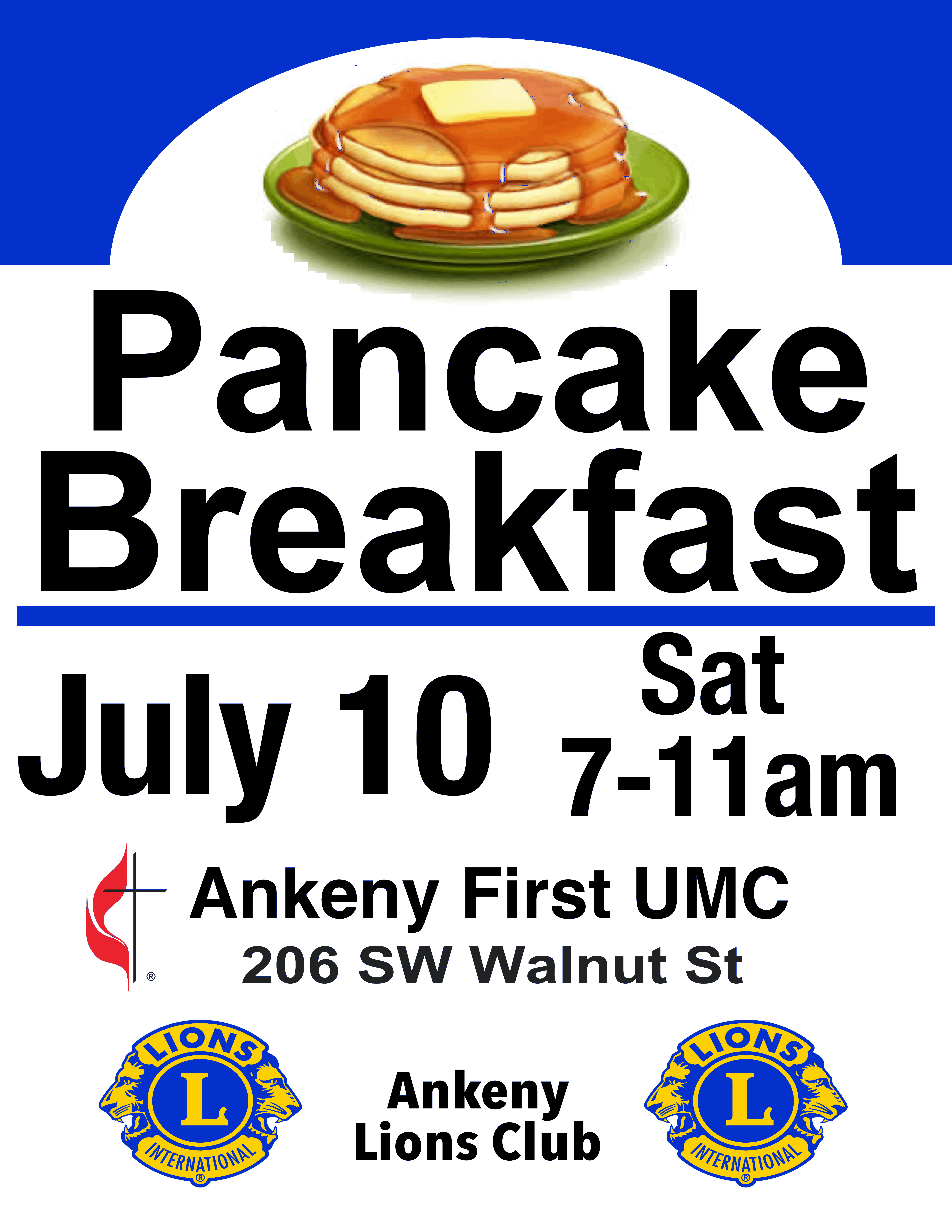 July 10 Pancake Breakfast