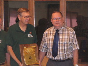 July 19, 2007 Bruce Hayden receives Warren Coleman Award