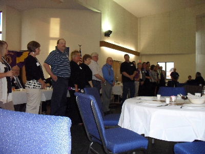 Colfax-Mingo Members Take the Oath led by PID Gary Fry