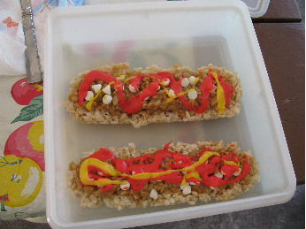 Rice Krispie Hot Dogs