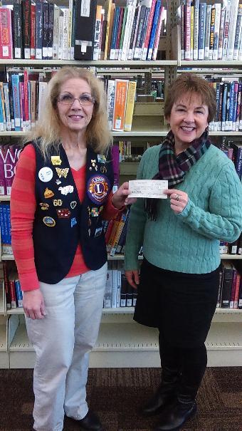 Lions Donate to Waverly Library