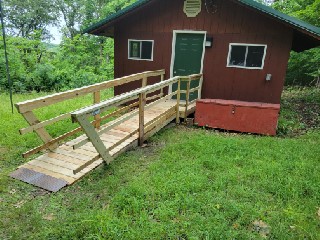 Waverly Lions Club Builds Ramp for Local Scout Camp